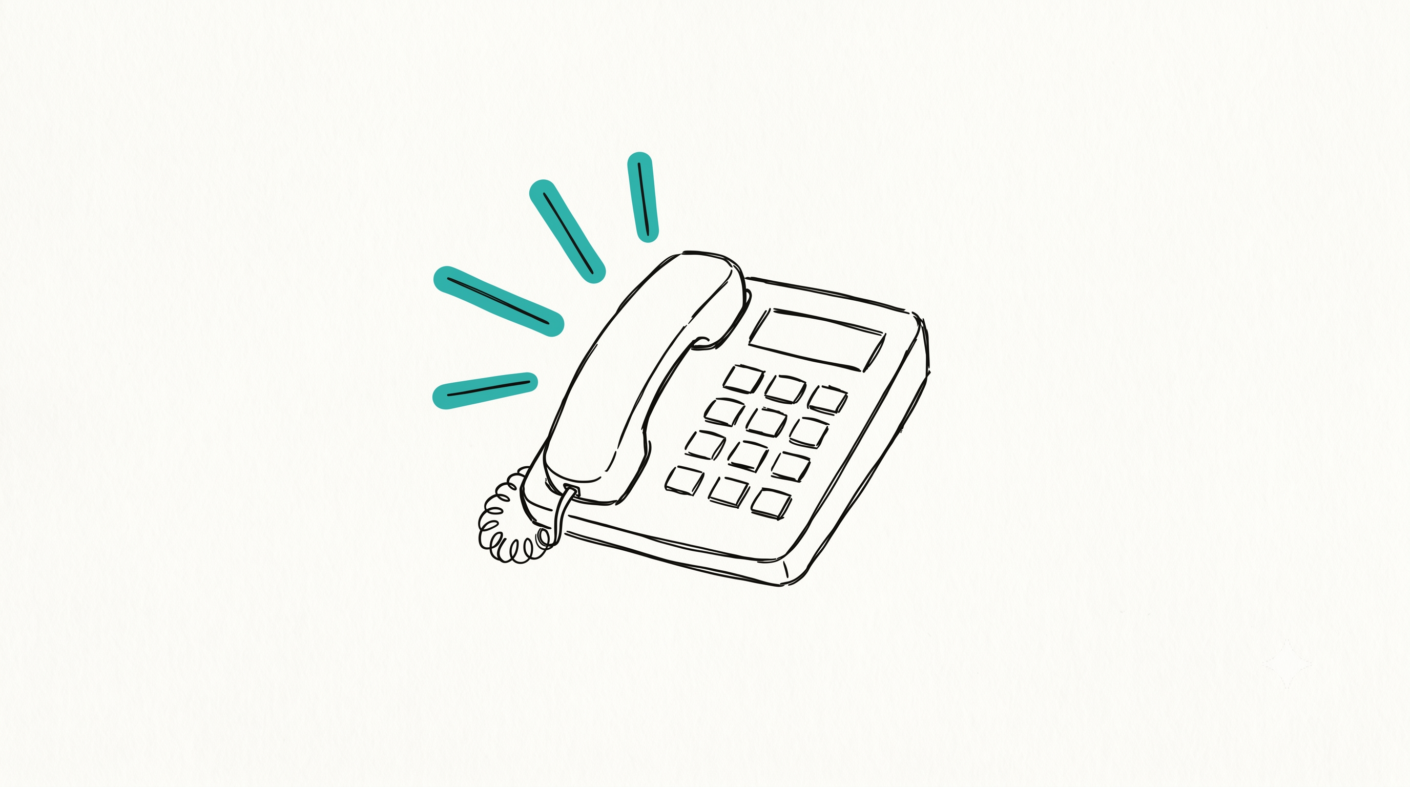 Skizze: Telefon mit Schallwellen